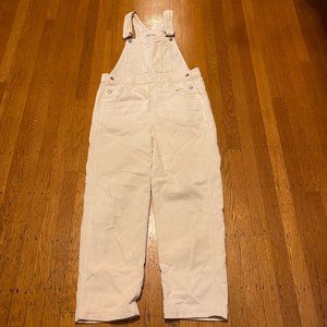 Cream Corduroy Overalls